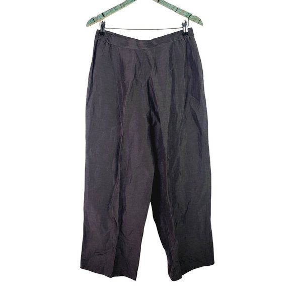 Eileen Fisher Mussel Fly-Frnt Crop Pant Sz M - Picture 4 of 10